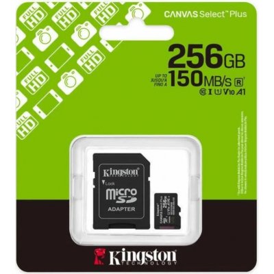 Kingston 256GB microSDXC Canvas Plus SDCS3/256GB – Zboží Živě