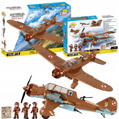 COBI 5751 World War II Polský lehký bombardér PZL.23 Karaś 1:32 – Zboží Dáma