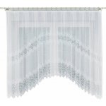 MyBestHome Dekorační oblouková krátká záclona na žabky VIOLETTA 150 bílá 250 × 150 cm – Hledejceny.cz