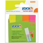 Stick´n Samolepicí záložky Stick´n by Hopax - 12 x 50 mm / 4 x 100 lístků / neonové barvy – Hledejceny.cz