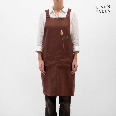 Linen Tales Chocolate zástěra tmavá/hnědá – Hledejceny.cz