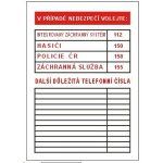 B.t. plast Důležitá telefonní čísla A4 – Zbozi.Blesk.cz