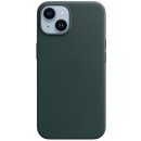 Pouzdro a kryt na mobilní telefon Apple Leather Case s MagSafe pro iPhone 14 - piniově zelený MPP53ZM/A