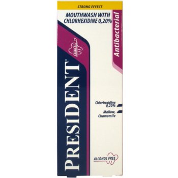 PresiDent Ústní voda Antibacteriální chlorhex.0.2% 250 ml