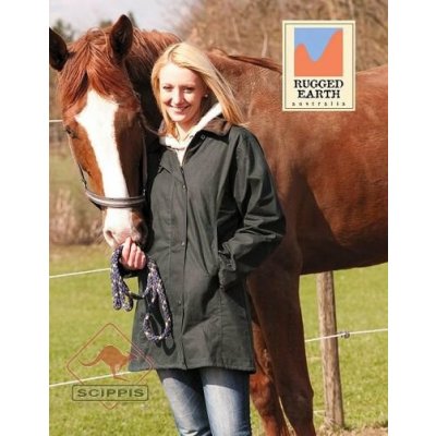 WINDSOR JACKET oilskin bunda Rugged Earth olivová – Zboží Mobilmania