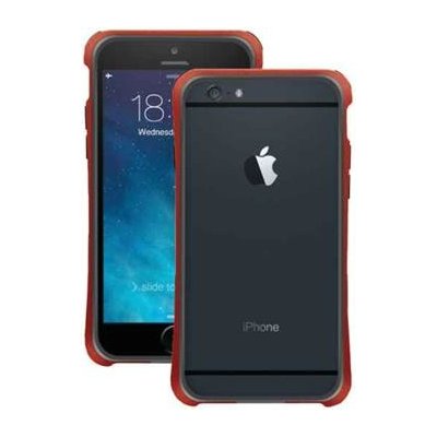 Pouzdro Macally IronRim typu bumper Apple iPhone 6 6S červené