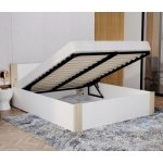 DobreSny Boston se zdvižným kovovým roštem bílá / borovice – Sleviste.cz