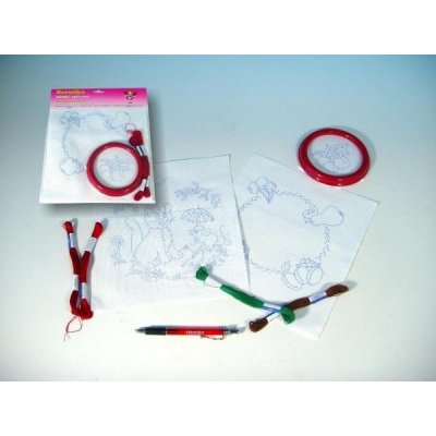 Dětské vyšívání velký sáček 3 předlohy rámeček – Sleviste.cz