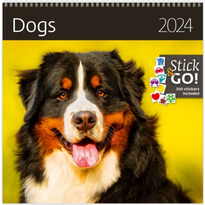 Nástěnný poznámkový Dogs 2024