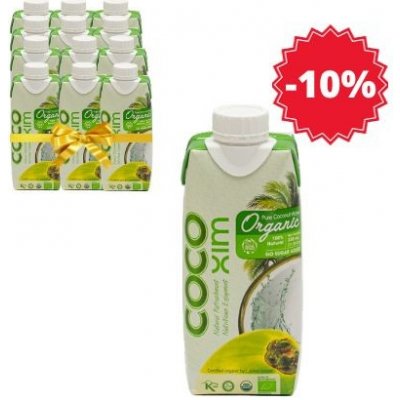 Cocoxim BIO Kokosová voda organic 12 x 330 ml – Zbozi.Blesk.cz