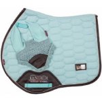 JQ Podsedlová dečka lem koženka a náušníky tyrkysová – Zboží Dáma