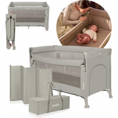 Lionelo Postýlka cestovní Ellen 3v1 Beige Sand – Zboží Dáma Lionelo Postýlka cestovní Ellen 3v1 Beige Sand – Zboží Dáma