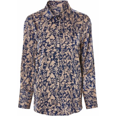 esmara dámská saténová blůza modrá/bronzová – Zboží Mobilmania