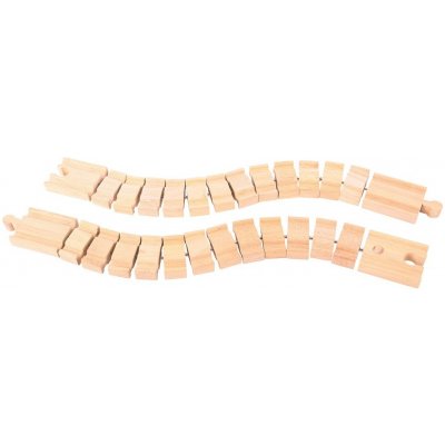 HOP Bigjigs Rail Ohebná kolej 2 kusy – Zboží Dáma