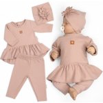 Baby Nellys Luxusní bavlněná sada 3D NATURE pudrově růžová – Zboží Dáma