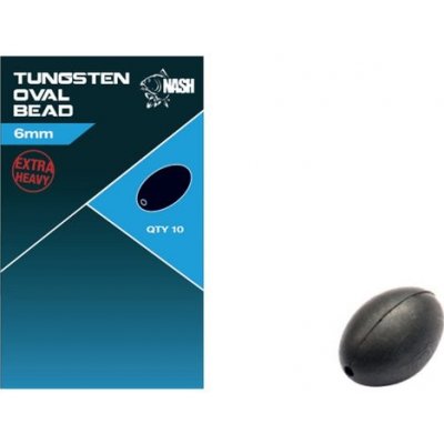 Kevin Nash Korálek Tungsten Oval Beads 6mm 10ks – Hledejceny.cz