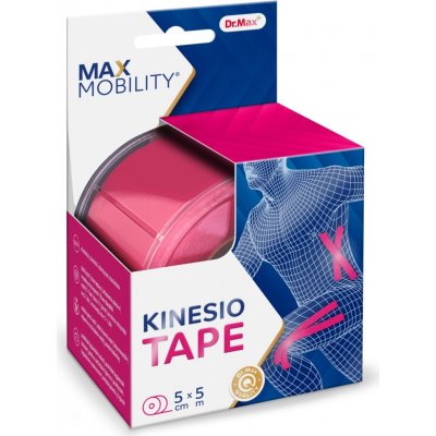 Dr. Max Kinesio Tape Pink tejpovací páska 1 ks 5cm x 5m – Zbozi.Blesk.cz