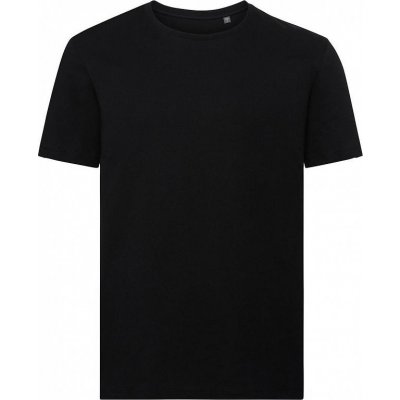 Russell Pure Organic pánské tričko Russell na tělo z organické česané bavlny 160 g/m černá – Zboží Mobilmania