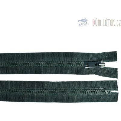 Zip kostěný nedělitelný tmavě zelený, délka 20 cm – Zboží Mobilmania