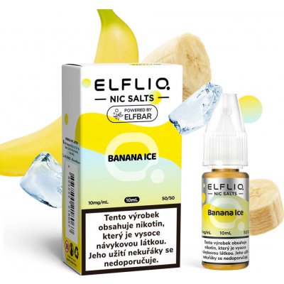 ELF BAR Elfliq Banana Ice 10 ml 10 mg – Zboží Dáma