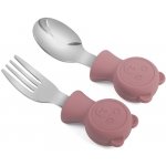 Martons Dětský kovový příbor lžička a vidlička BEAR 2 ks – Zboží Dáma