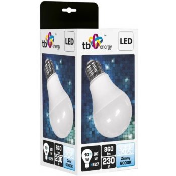 TB Energy LED žárovka E27 230V 10W studená bílá