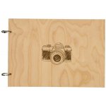 Fotověci Dřevěné Fotoalbum A4 na Šířku Motiv Fotoaparát Výběr Variant Varianta: Fotoaparát retro – Zboží Živě