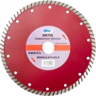 Magg DKTQ200 Diamantový kotouč TURBO EXCELLENT 200x25,4mm – Zbozi.Blesk.cz