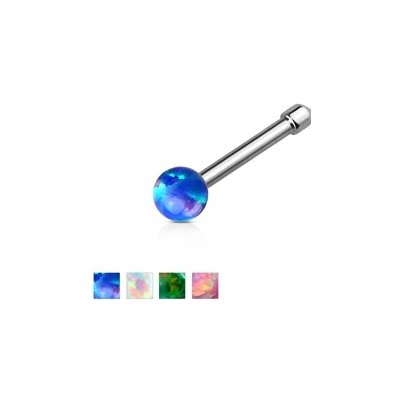 Piercingate piercing do nosu opal kamínek PNO00245 modrá
