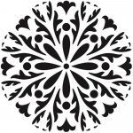 Cadence Šablona 25x25 cm Kytičková mandala – Zboží Mobilmania