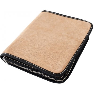 Obal na knihu se zipem XL D39 Medový semiš – Sleviste.cz