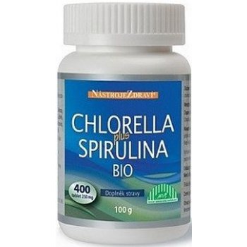 Nástroje Zdraví Chlorella plus Spirulina Bio 100 g 400 tablet