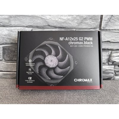 Noctua NF-A12x25 G2 PWM chromax.black – Zboží Živě