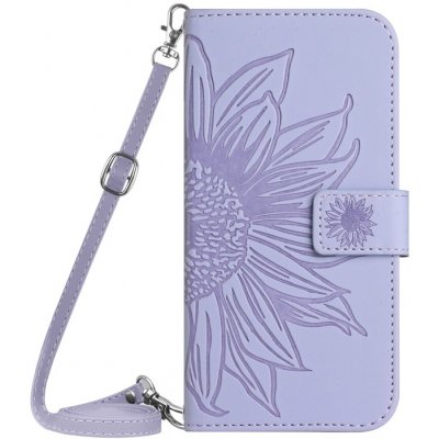 VSECHNONAMOBIL 64813 ART SUN FLOWER Peněženkové pouzdro s řemínkem Sony Xperia 5 V fialové – Hledejceny.cz