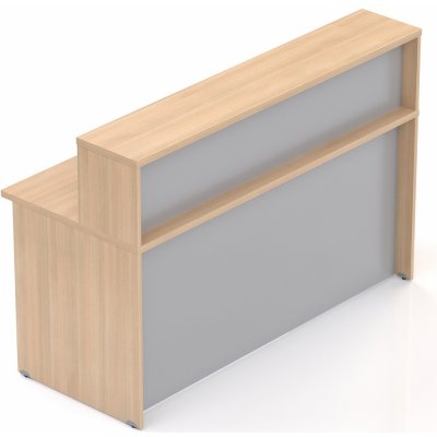 Nábytek Designový cz NLKA16 05 Recepční pult Komfort dub / šedý – Zboží Mobilmania