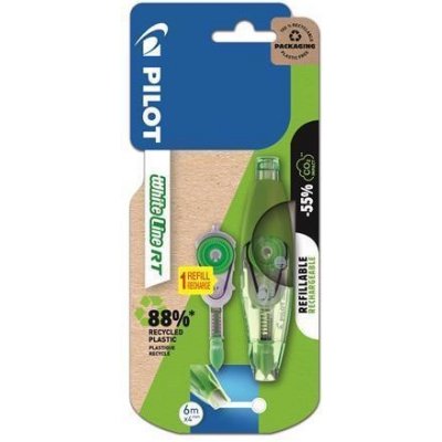 PILOT Korekční roller Whiteline RT + náplň, BeGreen, 4 mm x 6 m – Hledejceny.cz