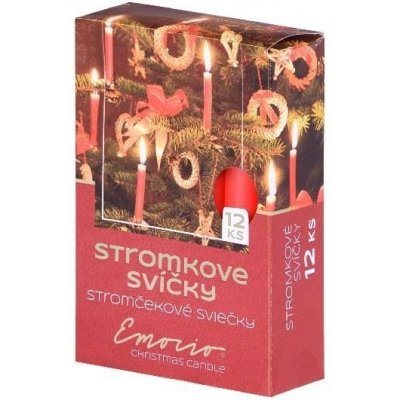 Z-TRADE s. r. o. svíčky na stromeček matné červené 12 ks – Zboží Dáma