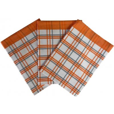 Sleep-well Tradiční káro 50x70 cm 3 ks oranžové – Sleviste.cz