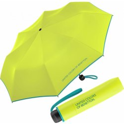 Benetton 56267 Super Mini lime punch deštník dámský skládací jasně zelený