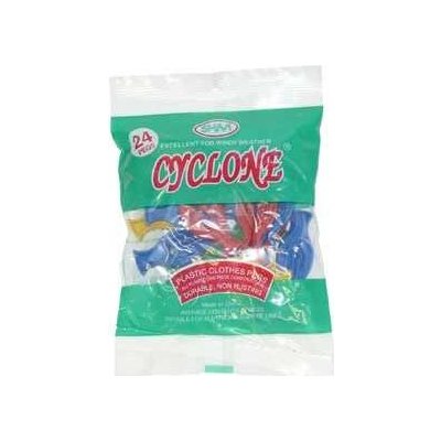 SHM Kolíčky na prádlo plast 24 ks Cyclone – Zboží Dáma