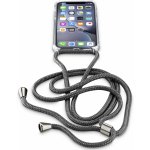 Pouzdro Cellularline Neck-Case s černou šňůrkou na krk Apple iPhone XR čiré – Zboží Mobilmania