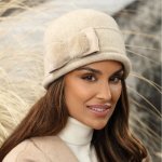 Krumlovanka Béžová dámská čepice Woolmark W-0568/960BB – Hledejceny.cz