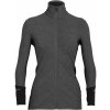 Dámská mikina Icebreaker Merino mikina zip Wmns Descender LS Zip Jet Heather/Black