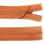 Spirálový zip no.3 skrytý nerozepínací 22cm - více barev color: 683 skořicová hnědá – Hledejceny.cz