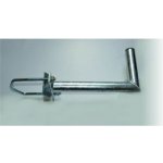 Držák 35cm s vinklem pro uchycení ke stožáru do průměru 120mm - žárový zinek K35V120Z – Hledejceny.cz