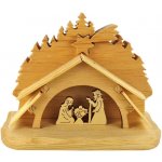 Amadea Dřevěný betlém masivní dřevo 14,5x11x3 cm – Hledejceny.cz