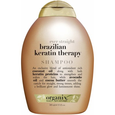 OGX zjemňující šampon brazilský keratin 385 ml – Zboží Mobilmania