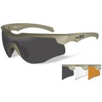 Brýle Wiley X Rogue Smoke Grey + clear + light rust lens/Com.Temp. TAN frame – Zbozi.Blesk.cz