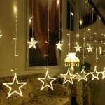 BERGE LED světelný závěs hvězdy 2,5 m – Zboží Mobilmania