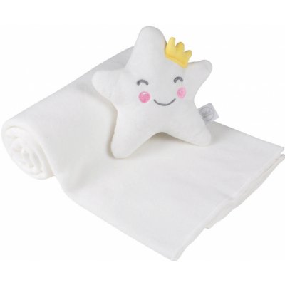 Douceur d'intérieur Dětská deka s plyšákem ve tvaru hvězdy ESSENTIEL bavlna bílá